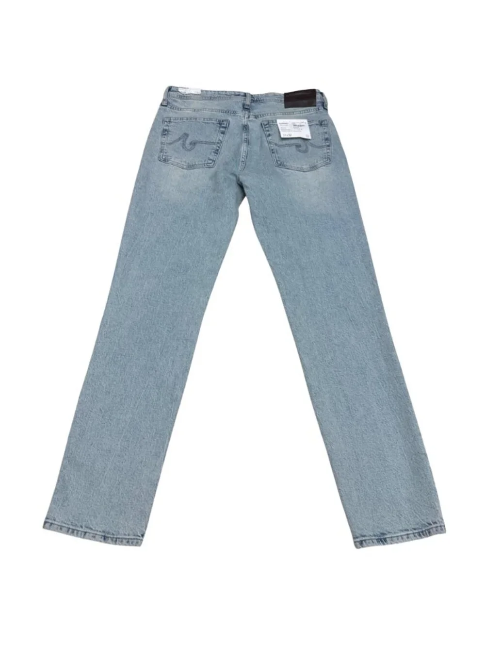 NWT AG Everett Men's Slim Straight Mid Rise Light Wash Jeans, Size 31x32